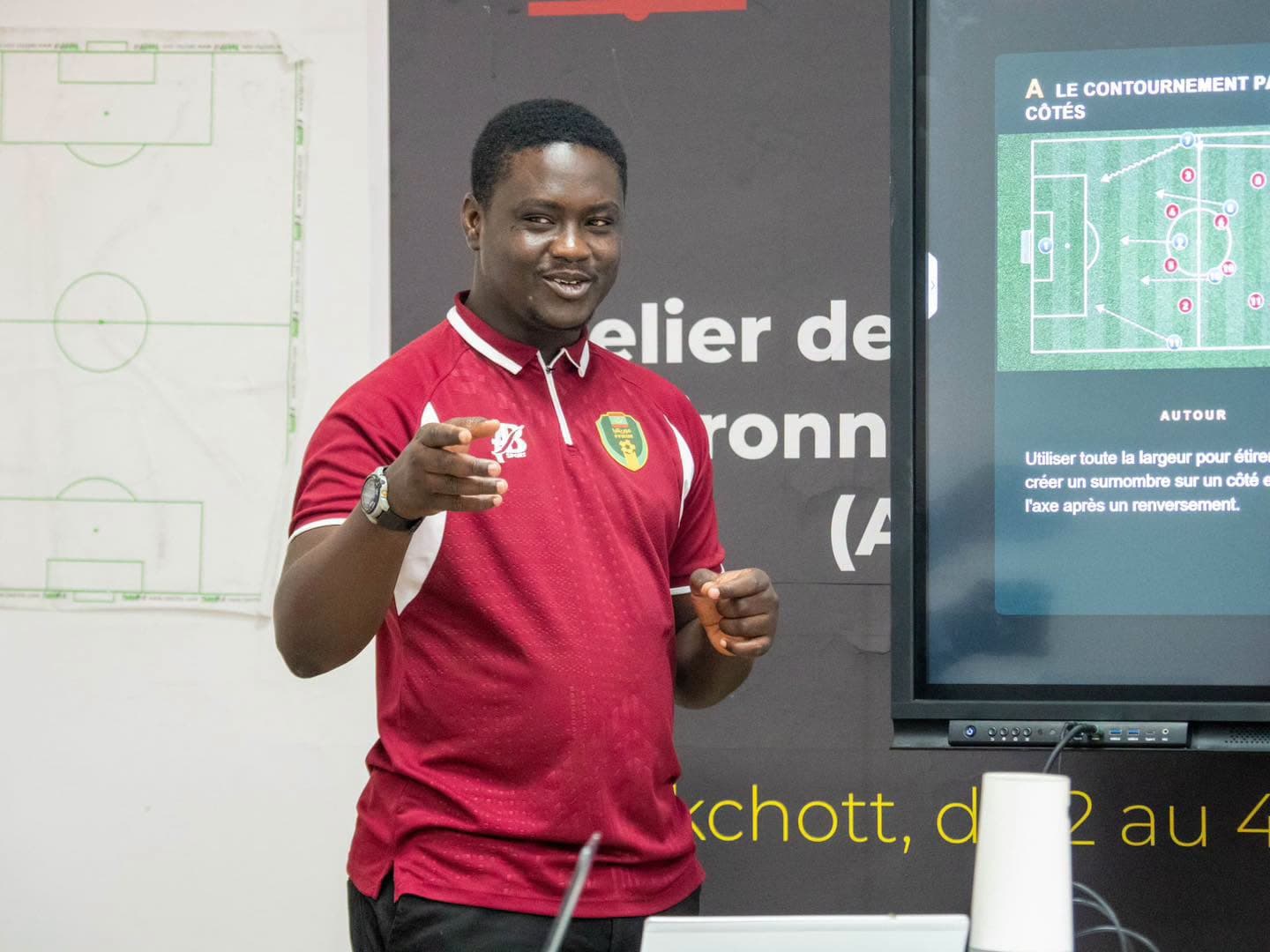 Sidi Diakité, animateur de la session de l'analyse du jeu